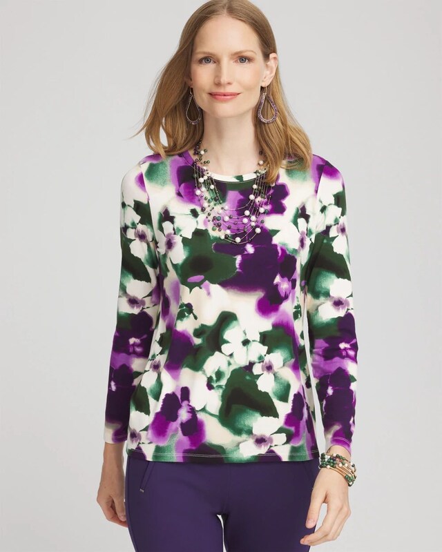 Touch of Cool Bloom Long Sleeve Layering Tee